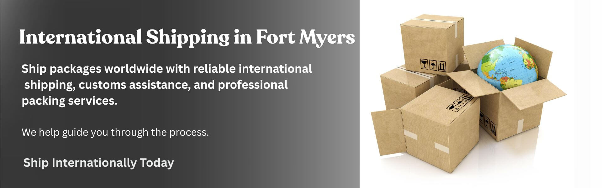 Worldwide shipping and international package delivery services