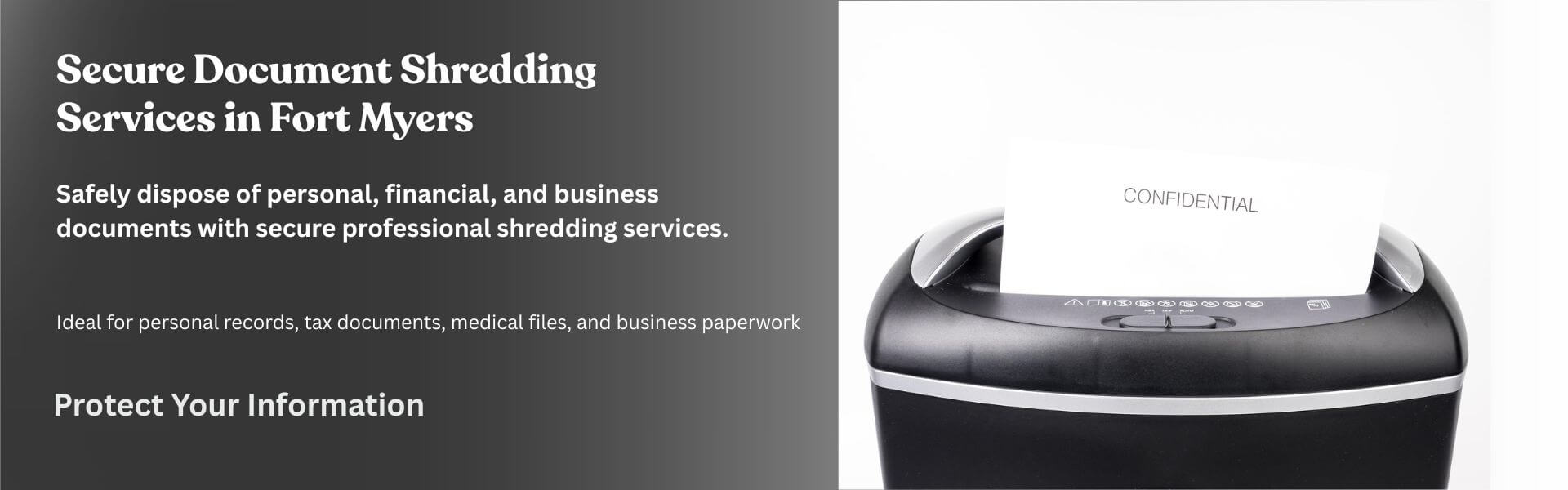 confidential documents being securely shredded