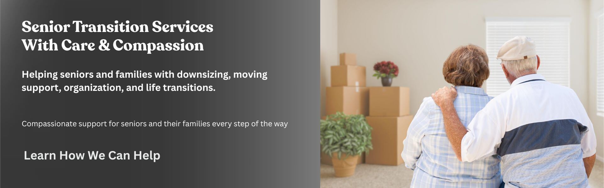 Helping a senior with moving and downsizing support