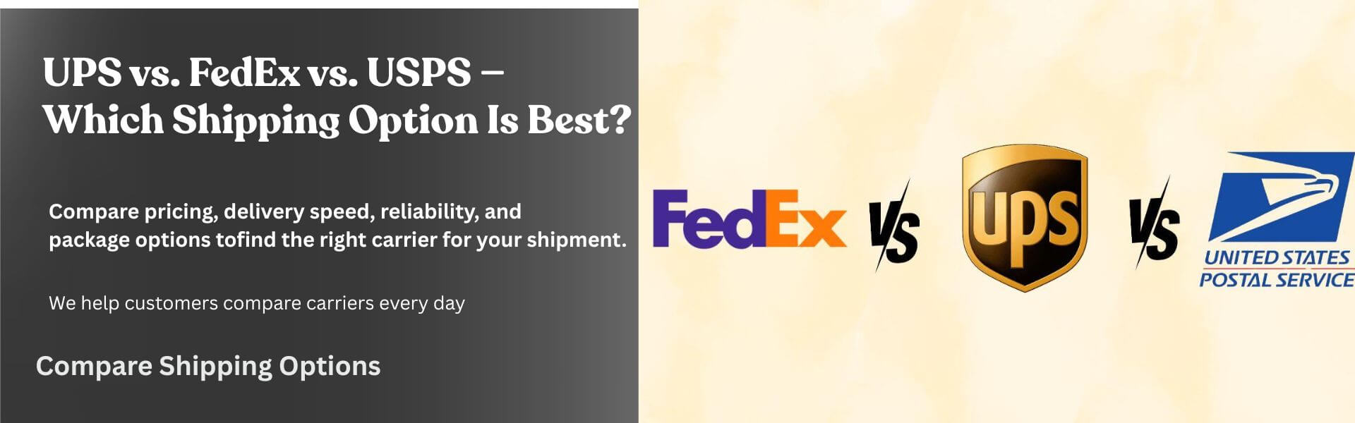 Comparison of FedEx, UPS, and USPS shipping services in Fort Myers