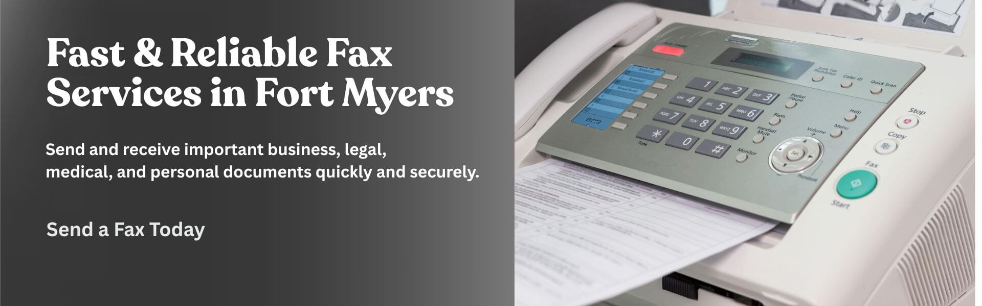 Fax services for secure document sending and receiving