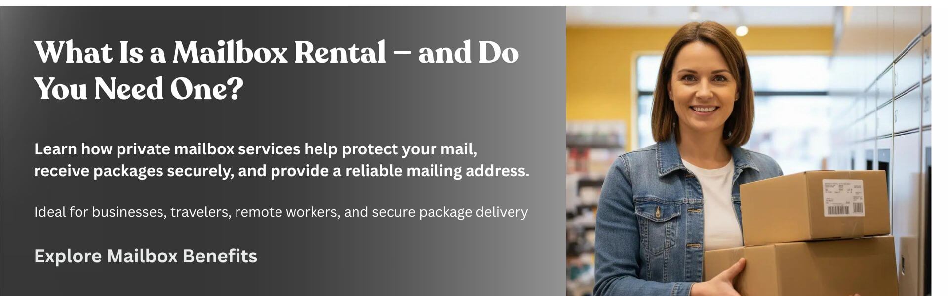 Private mailbox rental service for secure mail and package receiving in Fort Myers