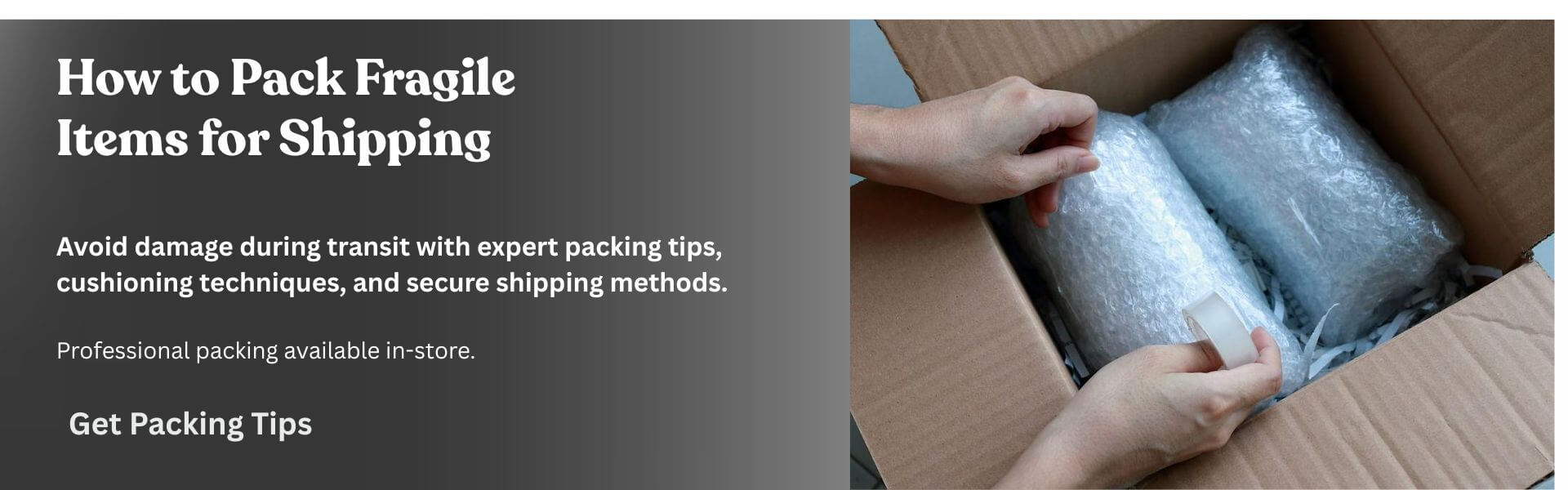 Fragile items being professionally packed for safe shipping in Fort Myers